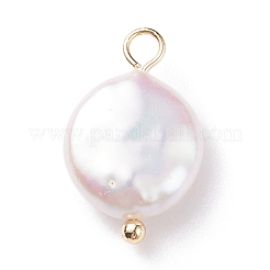 Natural Baroque Pearl Keshi Pearl Pendants&nbsp;PALLOY-JF01494-01