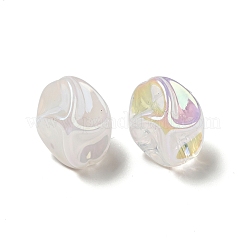 UV Plating Rainbow Iridescent Acrylic Beads&nbsp;PACR-M002-07