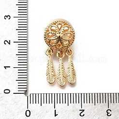 Brass European Beads&nbsp;KK-M318-02G