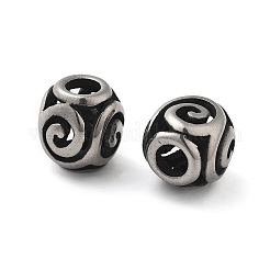 304 Stainless Steel European Beads&nbsp;STAS-V008-38AS