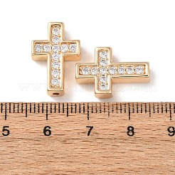 Brass Micro Pave Clear Cubic Zirconia&nbsp;KK-Z142-11G