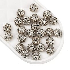 Brass Rhinestone Beads&nbsp;RB-A011-6mm-01P