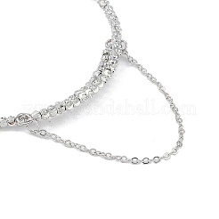 Brass Adjustable Beaded Bracelets Making&nbsp;KK-U020-19P