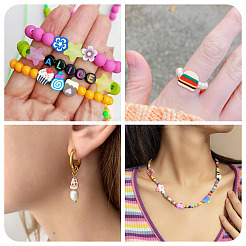 80G Handmade Polymer Clay Beads&nbsp;CLAY-TA0001-63