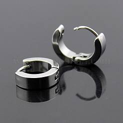 Brass Huggie Hoop Earrings&nbsp;EJEW-EE0002-252F
