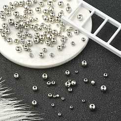 200Pcs 4 Styles Rack Plating and PVD Vacuum Plating Brass Round Spacer Beads&nbsp;KK-CJ0001-91