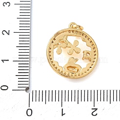 Brass Rhinestone Pendants&nbsp;LS-RB-CBA2C2D-01G