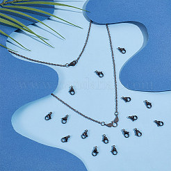 40Pcs 304 Stainless Steel Lobster Claw Clasps&nbsp;STAS-UN0050-15