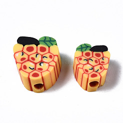 Handmade Grape Polymer Clay Beads&nbsp;CLAY-TD001-41E