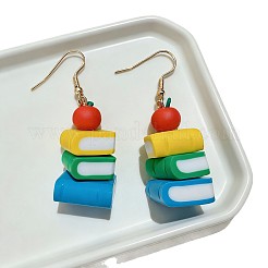 Handmade Polymer Clay & 304 Stainless Steel Dangle Earrings&nbsp;WG8A15F-01