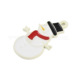 Christmas Theme Spray Painted Alloy Enamel Pendants&nbsp;ENAM-Z020-01J