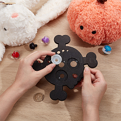 Skull Shape Wood Safety Eyes Insertion Tool&nbsp;DIY-WH0888-182