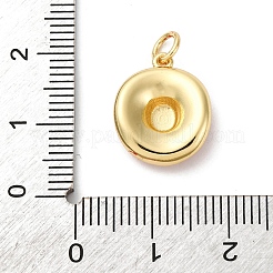 Brass Enamel Pendants&nbsp;KK-Q098-28G-B
