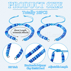 Handmade Polymer Clay Bead Bracelets Making&nbsp;AJEW-TAC00078