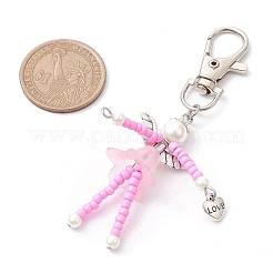 Glass Seed Bead Pendant Decorations&nbsp;HJEW-MZ00055-03