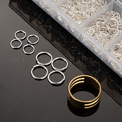 Iron & Brass Open Jump Rings&nbsp;IFIN-X0033-B