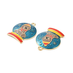 Christmas Alloy Enamel Pendants&nbsp;ENAM-D047-07G-02