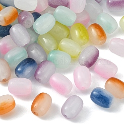 105Pcs 7 Colors Opaque Glass Beads&nbsp;GLAA-FS0001-43
