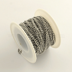 Tarnish Resistant 304 Stainless Steel Curb Chains&nbsp;CHS-R008-06