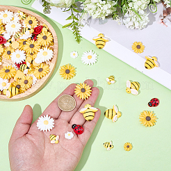100Pcs 10 Styles Resin Cabochons&nbsp;FIND-SC0022-30