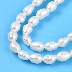 Natural Cultured Freshwater Pearl Beads Strands&nbsp;PEAR-N012-03P-01