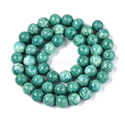 Dyed Synthetic Fossil Beads Strands&nbsp;G-T139-8mm-66E