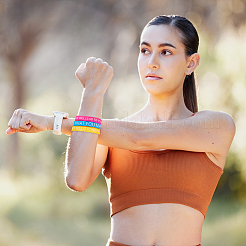 20Pcs 20 Style Motivational Quotes Silicone Cord Bracelets Wristbands&nbsp;BJEW-WH0020-51A