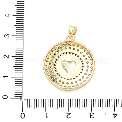 Brass Micro Pave Cubic Zirconia Pendants&nbsp;KK-H539-17A-06