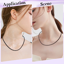 20Pcs 2 Colors Flat Faux Suede Cod Necklace Making&nbsp;NCOR-CL0001-02