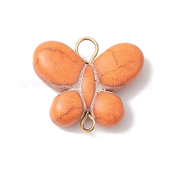 Dyed Synthetic Turquoise Butterfly Connector Charms&nbsp;PALLOY-JF02691-02