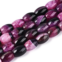 Dyed Natural Agate Beads Strands&nbsp;G-T144-51A-02