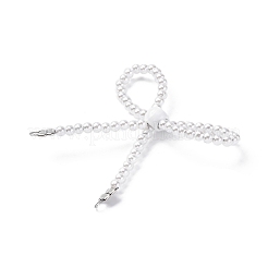 Alloy & Glass Bowknot Chandelier Component Links&nbsp;PALLOY-D359-02B