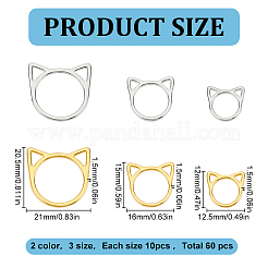 60Pcs 6 Styles Alloy Pendants&nbsp;FIND-GO0002-05
