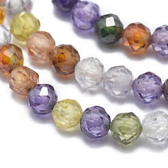 Cubic Zirconia Beads Strands&nbsp;G-G792-47-C