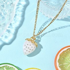 3Pcs Acrylic Rhinestone Pendant Necklaces&nbsp;NJEW-JN05442