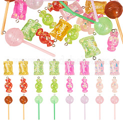 24Pcs 12 Styles Resin Imitation Food Pendants&nbsp;RESI-TA0004-22