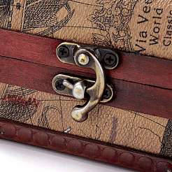Vintage Wooden Jewelry Box&nbsp;AJEW-M034-01D