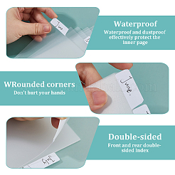Plastic Index Tab Divider Sheets for Discbound Notebooks&nbsp;AJEW-WH0270-719C-04