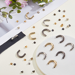 12 Sets 3 Colors Alloy Decorative Buckles&nbsp;FIND-HS0002-29