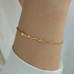 Mother's Day 201 Stainless Steel Link Bracelets&nbsp;WG2A4DB-01