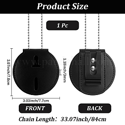 Leather Badge Holders&nbsp;AJEW-WH20006-503B