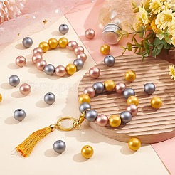 45Pcs 3 Colors Food Grade Eco-Friendly Silicone Focal Beads&nbsp;SIL-PH0001-09