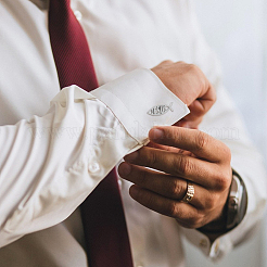 2 Pairs Stainless Steel Cufflinks&nbsp;AJEW-FH0006-22P