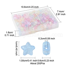 200Pcs Luminous Acrylic Beads&nbsp;MACR-FS0001-78