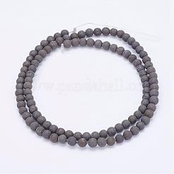 Natural Pyrite Bead Strands&nbsp;G-G670-09-4mm