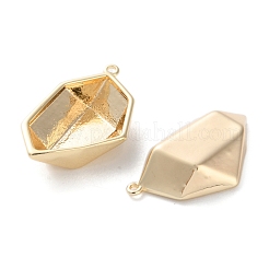 Brass Pendant Rhinestone Settings&nbsp;KK-C079-13G
