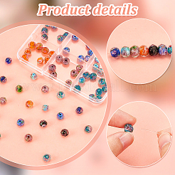 90Pcs 9 Colors Handmade Gold Sand Lampwork Beads&nbsp;LAMP-PH0001-25