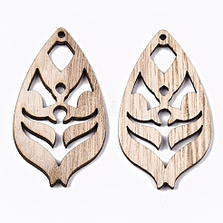 Unfinished Hollow Wood Big Pendants&nbsp;WOOD-N006-96