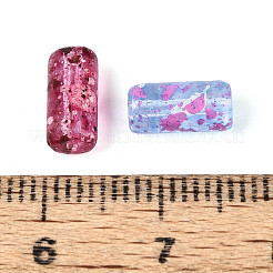 Picasso Transparent Glass Bugle Beads&nbsp;SEED-N010-02M