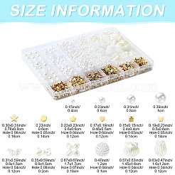 1359Pcs 16 Styles CCB Plastic & ABS Plastic Imitation Pearl Beads&nbsp;KY-YW0002-19